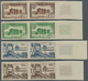 Delcampe - **/* Fezzan: 1949, Definitives Pictorials/Officers, 1fr. To 50fr., Complete Set Of Eleven Values IMPERFORATE In Marginal - Covers & Documents