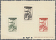 Delcampe - (*) Fezzan: 1951, Definitives "Agriculture", Complete Set, Four Epreuve Collective (one Piece Slightly Creased). Maury 5 - Covers & Documents