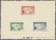 Delcampe - (*) Fezzan: 1951, Definitives "Agriculture", Complete Set, Four Epreuve Collective (one Piece Slightly Creased). Maury 5 - Covers & Documents