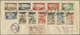 Br Fezzan: 1951, Definitives "Agriculture And Bey Ahmed", 30c. To 50fr., Complete Set Of Twelve Stamps As Attractive Fra - Covers & Documents