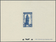 **/(*) Fezzan: 1951, Charity Issue, Both Values, Top Marginal IMPERFORATE Copies Unmounted Mint; And As Epreuve De Luxe. - Covers & Documents