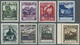 ** Liechtenstein - Dienstmarken: 1932, Freimarken "Landschaften" Mit Farbigem Waagerechtem Aufdruck, Taufrischer - Service