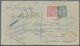 Br Fiji-Inseln: 1898. Registered Envelope Addressed To Scotland Bearing SG 59, 6d Rose And SG 99, ½s Slate Tied By 'P.O. - Fiji (...-1970)