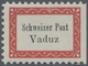 * Liechtenstein - Botenpost Vaduz-Sevelen: Boten-Postmarke 10 H. Dreiseitig Gezähnt, Sauber Ungebraucht - Other & Unclassified