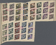 Litauen: 1923. Klaipeda. Complete Set In 13 Horizontal Strips Of 3 Overprinted "Specimen Collection Mauritanie - Lituanie