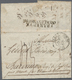 Br Luxemburg - Vorphilatelie: 1830, Seltener Grenzübergangsstempel "FRANKRYK OVER LUXEMBURG" Auf Faltbrief Von BA - ...-1852 Prephilately