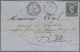 Br Französisch-Guyana: 1854,: Napoleon III Imperforate, 20c Blue On Bluish, Type I, Margins Almost All Round, Tied By An - Covers & Documents