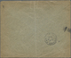 Br Luxemburg: 1907. Registered Envelope (vertical Fold) Addressed To France Bearing Yvert 64, 37½c Green (imperf - Autres & Non Classés