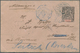 GA Französisch-Kongo: 1901. Postal Stationery Envelope 25c Black/rose Cancelled By Cap Lopez Congo/Francaise Double Ring - Covers & Documents