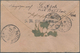 GA Französisch-Kongo: 1901. Postal Stationery Envelope 25c Black/rose Cancelled By Cap Lopez Congo/Francaise Double Ring - Covers & Documents