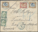 Französische Somaliküste: 1903, Registered Letter With 2x 5 C (one With Faults), 10 C And 2x 15 C Sent From "DJIBOUTI 2 - Used Stamps