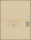 GA Gambia: 1893, Frage/Antwort-Karte Gelaufen Blanco Nach "ULM 8 MRZ 93", Der Antwortteil Blanco. - Gambia (1965-...)