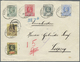 Br Gambia: 1909, König Edward VII. 1/2 D - 4 D Auf R-Brief Gelaufen Nach Leipzig. - Gambia (1965-...)