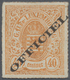 * Luxemburg - Dienstmarken: 1875: 40 C. Rotorange, Type I, Ungebrauchtes Kabinettstück Dieser äußerst Seltenen M - Officials