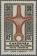 ** Ghadames: 1949, 100fr. "Cross Of Agadem" With Differing Colour "brownish Red" (the Colour Used For The 8fr. Value) In - Other & Unclassified