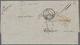 Br Goldküste: 1856. Stampless Envelope (archive Folds) Addressed To France Cancelled By Cape Cost/Castle Date Stamp On R - Gold Coast (...-1957)