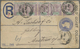 GA Goldküste: 1901 Registered Postal Stationery Envelope 2d Blue (small Format,tropical Toning) Upgraded With SG 26, ½d  - Gold Coast (...-1957)