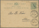 GA Goldküste: 1902. Postal Stationery Card 'half Penny' Green Cancelled By Odumasie/Gold Coast Date Stamp 'My 26 2' Addr - Gold Coast (...-1957)