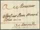 Br Malta - Vorphilatelie: 1749, Brief Aus Malta An Monsieur Roux In Marseille, Seltener Früher Brief (mit Komplet - Malte