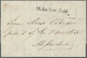 Br Malta: 1840, "Malta Post Paid" One Line Stamp (handbook MPP-2c) On Complete Folded Letter To ALEXANDRIA/Egypt, - Malte