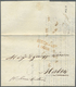 Br Malta: 1848, Folded Printed Matter With Red Two Line Cancel MESSINA/Italy And Handwritten "per MARIA-CHRISTINA - Malte