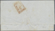 Br Malta: 1861 Folded Letter Sheet To Naples Franked By GB 2d., Plate 8, And 1d. Tied By "A/MALTA/MY 25/61"-"A25" - Malta