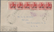 Br Grenada: 1917, 1 D With "WAR TAX" Imprint In Nice Strip Of Six On Registered Letter Sent From G.P.O. GRENADA To USA. - Grenada (...-1974)