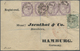 Br Malta: 1883. Registered Envelope To Germany Bearing Great Britain SG 164, ½d Green And SG 173, 1d Lilac (4) Ti - Malte