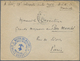 Br Malta: 1917. Stampless Military Mail Envelope Addressed To Paris Cancelled By 'Postes Naveles/Medit' Date Stam - Malta