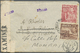 Br Malta: 1943. Envelope (fox Sports) Addressed To Mombasa Bearing Malta SG 219, 1d Brown And SG 220, 1½d Scarlet - Malta