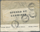 Br Malta: 1943. Envelope (creased) Addressed To Leopoldville, Belgian Congo Bearing Malta SG 218a, ½d Brown (pair - Malte