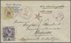 Br Guatemala: 1890. Envelope Addressed To Switzerland Bearing Yvert 34, 5c Violet Tied By Dotted Obliterator With Adjace - Guatemala