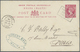 GA Malta - Ganzsachen: 1885. Malta Postal Stationery Card 'one Penny' Red Written From Malta Dated '12th March 18 - Malta