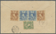 Br Guatemala: 1893. Registered Envelope To Bordeaux Bearing Yvert 44, 1c Blue, (2), Yvert 45, 2c Brown, Yvert 50, 20c Gr - Guatemala
