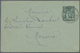 GA Monaco - Vorläufer: 1885, France: 5 C Green Sage Postal Stationery Envelope, Local Usage As Forerunner With Cd - ...-1885 Préphilatélie