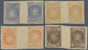 **/(*) Monaco: Ca.1900. Dimension Yvert #1/8. Set Of 8 Tète-béche Essay Gutter Pairs. Ca.1900, Dimension Yvert 1/8, S - Unused Stamps