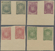 **/(*) Monaco: Ca.1900. Dimension Yvert #1/8. Set Of 8 Tète-béche Essay Gutter Pairs. Ca.1900, Dimension Yvert 1/8, S - Unused Stamps