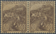 ** Monaco: 1919, 50 C+50 C Brown Horizontal Pair, Mint Never Hinged, Signed Calves - Unused Stamps