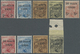 ** Monaco: 1920, 2C+3C To 5C+5C Overprint And 15C To 1Fr Complete (without 5Fr+5Fr), Mint Never Hinged - Unused Stamps