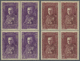 ** Monaco: 1937, 50 C+50 C To 5 Fr+5 Fr Complete In Block Of Four, Mint Never Hinged, Mi 880.- - Unused Stamps