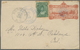 GA Hawaii - Ganzsachen: 1884-93 Postal Stationery Envelope 4c Red Uprated 1c Green For 5c Rate To The U.S.A., Sent From  - Hawaii