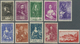 ** Monaco: 1939, 5+5C To 5+5Fr Rock Of Monaco Complete Set Mint Never Hinged - Unused Stamps