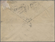 Br Italienisch-Eritrea: 1922. Envelope (soiled And Creased) Addressed To Paris, France Yvert 32, 10c Rose (pair) And Yve - Eritrea