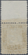 ** Italienisch-Libyen: 1937, 5 Lire Black And Blue, Wide Perf. 11, Top Marginal Copy Unmounted Mint (Sass. 144 - 6.000,- - Libya