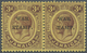 * Jamaica: 1916, KGV 3d. Purple/lemon With Opt. 'WAR STAMP.' Horiz. Pair With 'S' In 'STAMP' Omitted On Right Stamp, Min - Jamaica (1962-...)