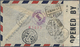 Br Jamaica: 1941. Registered Air Mail Envelope (small Faults) To Gibraltar Bearing Jamaica SG 125, 2½d Blue And Ultramar - Jamaica (1962-...)