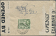 Br Kaiman-Inseln / Cayman Islands: 1943. Air Mail Envelope Addressed To England Bearing SG 116, ½d Green, SG 121, 3d Ora - Cayman Islands