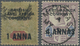 O Kenia - Britisch Ostafrika Kompanie: 1890 QV "1 ANNA" On 2d. Grey-green & Carmine And "4 ANNAS" On 5d. Dull Purple And - Afrique Orientale Britannique