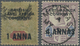 O Kenia - Britisch Ostafrika Kompanie: 1890 QV "1 ANNA" On 2d. Grey-green & Carmine And "4 ANNAS" On 5d. Dull Purple And - British East Africa