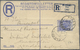 Br Kenia - Britisch Ostafrika: 1931. Registered Postal Stationery Envelope 50c Blue Cancelled By Eldoret/Kenya Date Stam - British East Africa